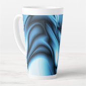 Tasse Latte Blue Silk wave (Angle gauche)