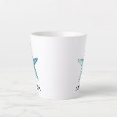 Tasse Latte Blue Starfish Plage Nautique Coquillage Thème (Devant)