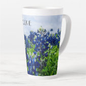 Tasse Latte Bluebonnets Texas Fleurs Lupine (Angle droit)