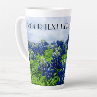 Tasse Latte Bluebonnets Texas Fleurs Lupine