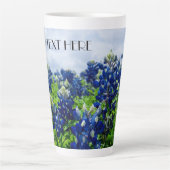 Tasse Latte Bluebonnets Texas Fleurs Lupine (Devant)