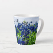 Tasse Latte Bluebonnets Texas Fleurs Lupine (Angle droit)