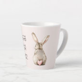 Tasse Latte Blush Bunny Rabbit Heart (Angle droit)