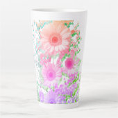 Tasse Latte “Blush in the Night” “Pink Whispers on Black” “Sof (Devant)