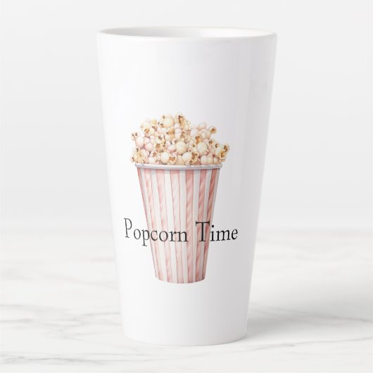 Tasse Latte Blush Movie Time Popcorn (Devant)