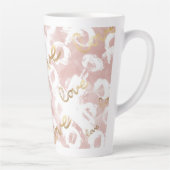 Tasse Latte Blush Pink Gold White XOXO Love (Droite)