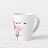 Tasse Latte Blush Pink Rose Butterfly   (Angle droit)