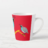 Tasse Latte Bobwhite Quail à gorge bleue Thunder_Cove (Droite)