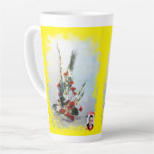 Tasse Latte Bodegón de flores (Angle gauche)