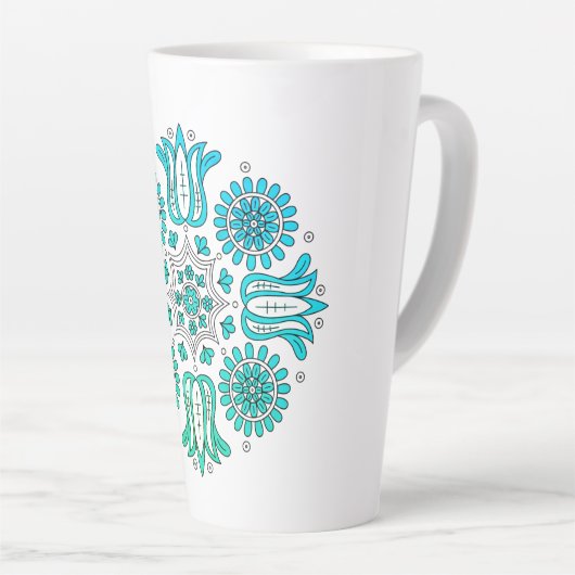 Tasse Latte Boho Folk (Angle droit)