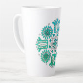 Tasse Latte Boho Folk (Angle gauche)