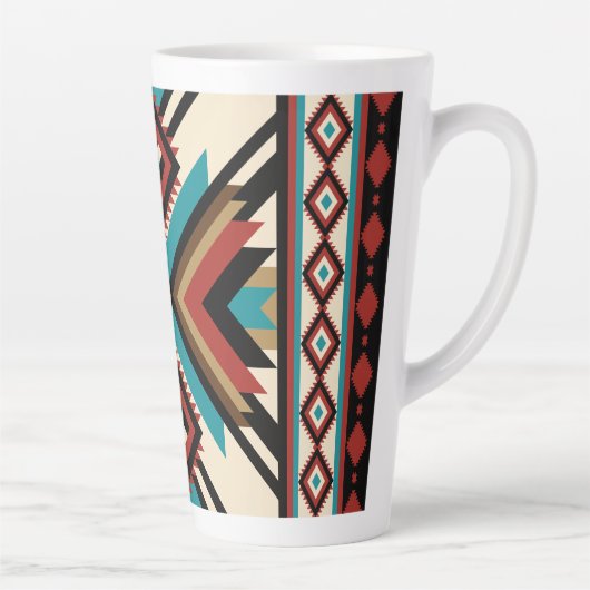 Tasse Latte Boho Geometric (Droite)
