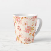 Tasse Latte Boho hippie rustique fleurs naturelles (Angle droit)
