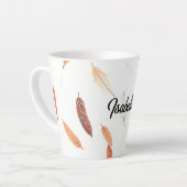 Tasse Latte Boho Popular Feathers Luxury Collection (Angle gauche)