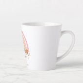 Tasse Latte Boho Rainbow Mama avec phases de lune (Droite)