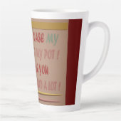 TASSE LATTE BOIRE À ROMANCE AMOUR ET HUGS (Droite)