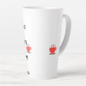 Tasse Latte Boire Cul Sec (Angle droit)