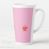 Tasse Latte Boire Cul Sec Rose (Droite)