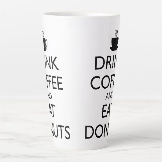 TASSE LATTE BOIRE DU CAFÉ ET MANGER DES DONUTS (Devant)