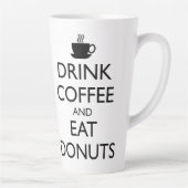 TASSE LATTE BOIRE DU CAFÉ ET MANGER DES DONUTS (Droite)