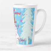 Tasse Latte Boisson chaude du jour de neige (Droite)