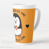 Tasse Latte Boisson de pingouin au chocolat chaud (Angle droit)