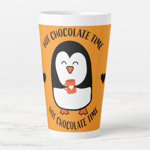 Tasse Latte Boisson de pingouin au chocolat chaud