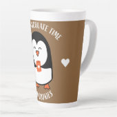 Tasse Latte Boisson de pingouin au chocolat chaud (Angle droit)
