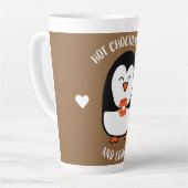 Tasse Latte Boisson de pingouin au chocolat chaud (Angle gauche)