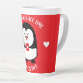 Tasse Latte Boisson de pingouin au chocolat chaud (Angle droit)