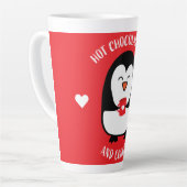 Tasse Latte Boisson de pingouin au chocolat chaud (Angle gauche)
