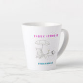 Tasse Latte Boîte de réception ignorée, contrainte réduite (Angle droit)