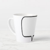 Tasse Latte boîte-parole-rectangle-forme-message (Angle gauche)
