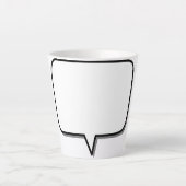 Tasse Latte boîte-parole-rectangle-forme-message (Devant)