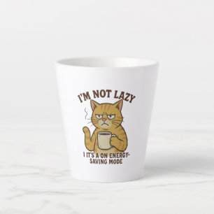 Tasse Latte Bol à latte pour chat en mode Économie d'énergie