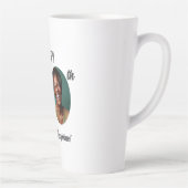 Tasse Latte Bold Happy 50th Birthday Photo (Droite)