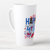 Tasse Latte Bon 4 juillet Fireworks USA-63261 (Angle gauche)