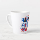 Tasse Latte Bon 4 juillet Fireworks USA-63261 (Angle gauche)