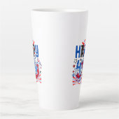 Tasse Latte Bon 4 juillet Fireworks USA-63261 (Devant)