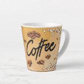 Tasse Latte bon café du matin (Angle droit)