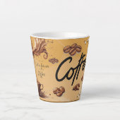 Tasse Latte bon café du matin (Devant)