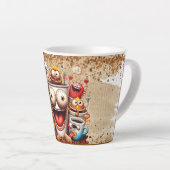 Tasse Latte bon café du matin (Angle droit)