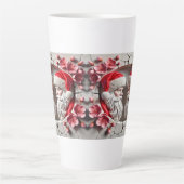 Tasse Latte Bon Noël - deux Santas (Devant)