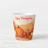Tasse Latte Bon thanksgiving moderne Belle automne (Devant)