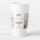 Tasse Latte Bon thanksgiving photo Collage moderne grand-mère (Devant)
