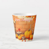 Tasse Latte Bon thanksgiving populaire Belle automne (Devant)