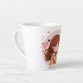 Tasse Latte Bond adorable maman et fille (14) (Angle gauche)