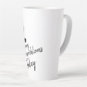 Tasse Latte Bonjour (Angle droit)