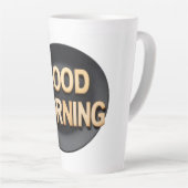 Tasse Latte Bonjour (Angle droit)