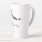 Tasse Latte Bonjour au ventre (Angle droit)
